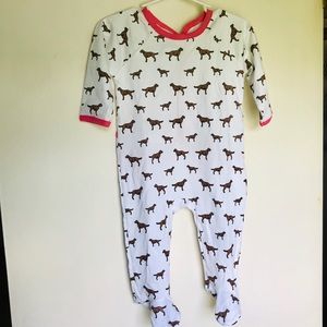 NWT Girls Strawberry Lab Crawler/Footie